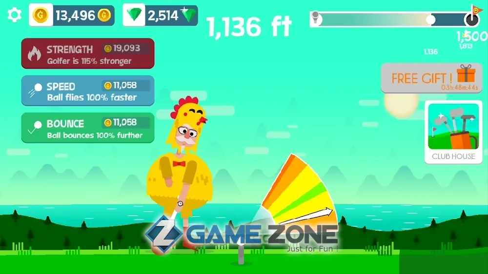 صورة من لعبة Golf Orbit