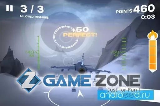 صورة من لعبة Gripen Fighter Challenge