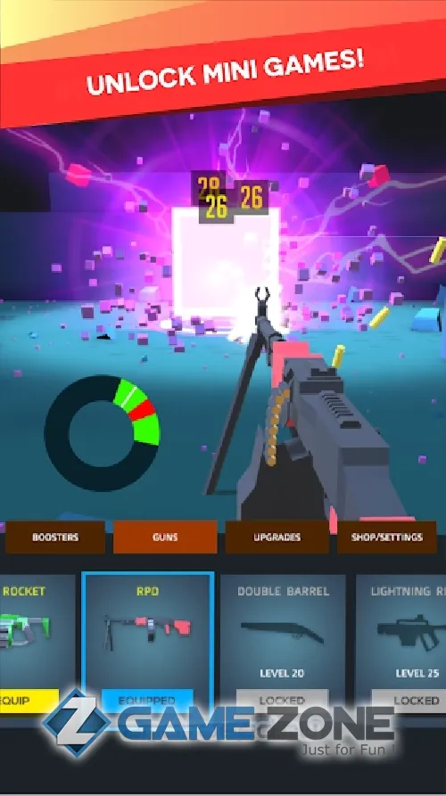 صورة من لعبة Gun Breaker - 3D Gun Games [Много денег/Unlocked/без рекламы]