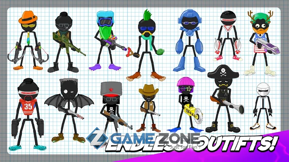 صورة من لعبة Gun Fu: Stickman 2 [Много денег]