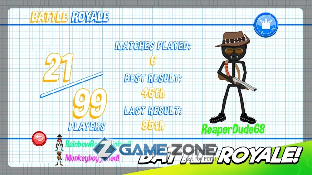 صورة من لعبة Gun Fu: Stickman 2 [Много денег]