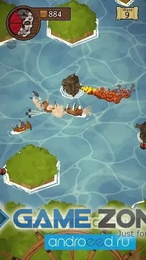 صورة من لعبة Gunboat Glory
