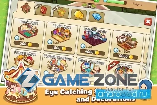 صورة من لعبة Happy Mall Story: Sim Game [Бесконечные Алмазы]
