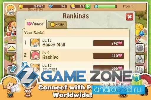 صورة من لعبة Happy Mall Story: Sim Game [Бесконечные Алмазы]