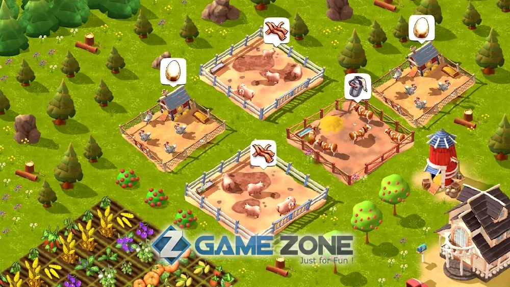 صورة من لعبة Happy Town Farm