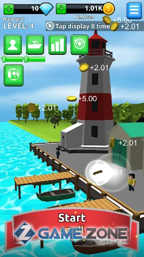 صورة من لعبة Harbor Tycoon Clicker