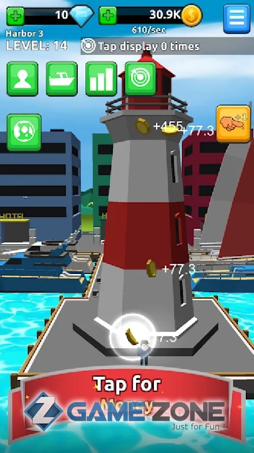 صورة من لعبة Harbor Tycoon Clicker