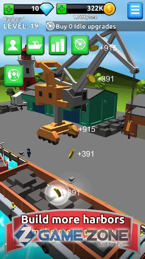 صورة من لعبة Harbor Tycoon Clicker