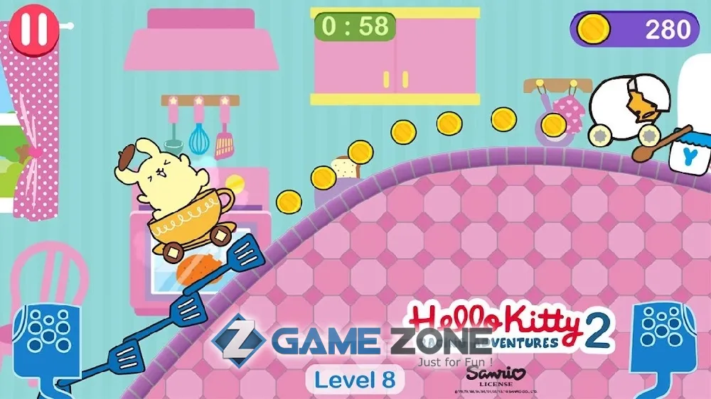 صورة من لعبة Hello Kitty Racing Adventures 2