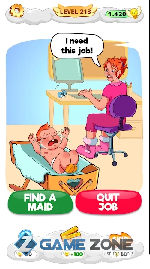 صورة من لعبة Help Me Tricky Brain Puzzles [Free Shopping]