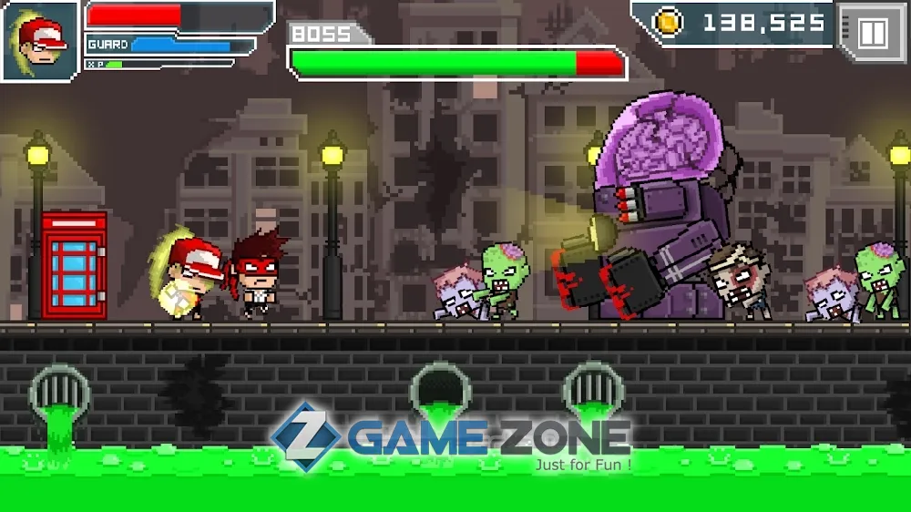 صورة من لعبة HERO-X: ZOMBIES! [Много денег]