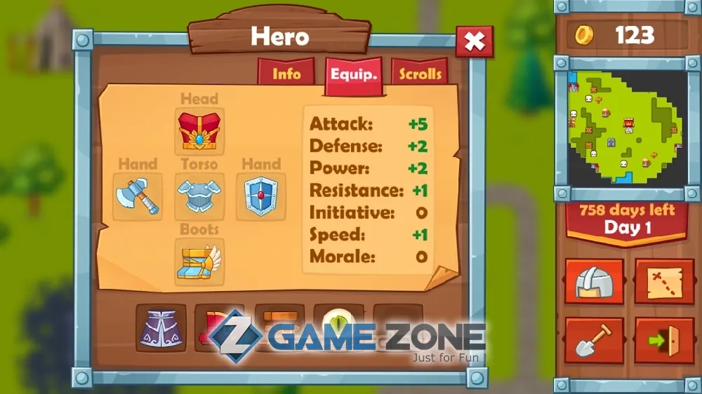 صورة من لعبة Heroes 2 : The Undead King [Много денег]