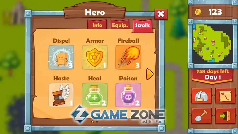 صورة من لعبة Heroes 2 : The Undead King [Много денег]