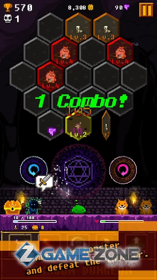 صورة من لعبة Hexagon Dungeon