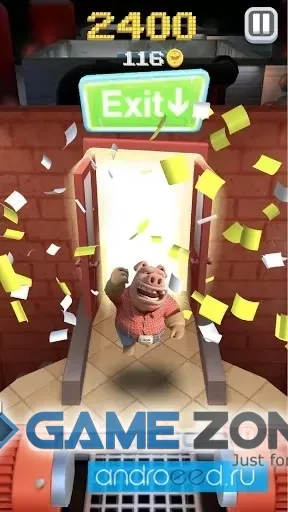 صورة من لعبة Hog Run - Escape the Butcher [Много денег]