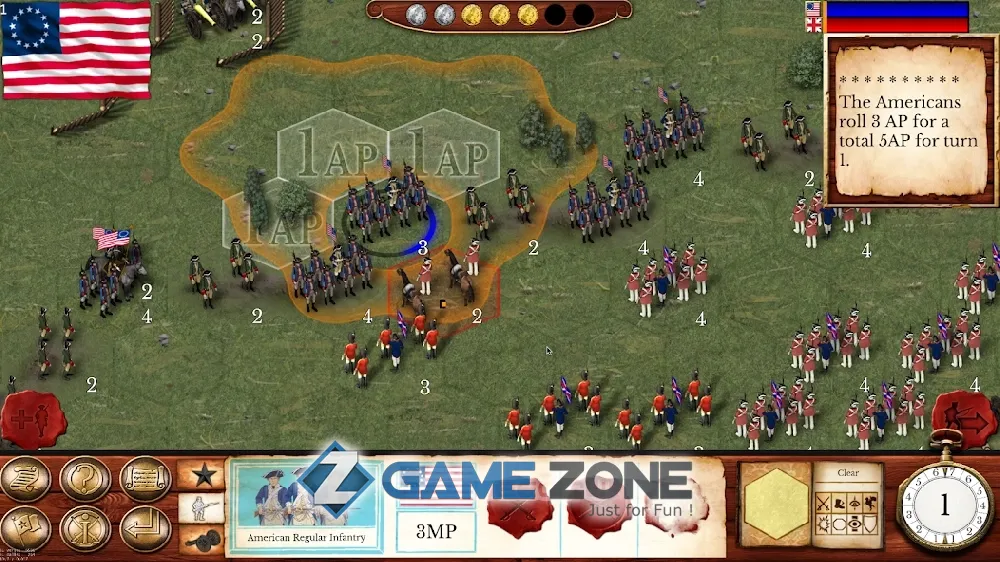 صورة من لعبة Hold the Line: The American Revolution