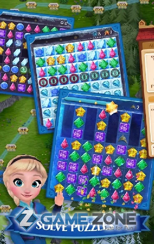 صورة من لعبة Frozen Free Fall [Mod Lives]