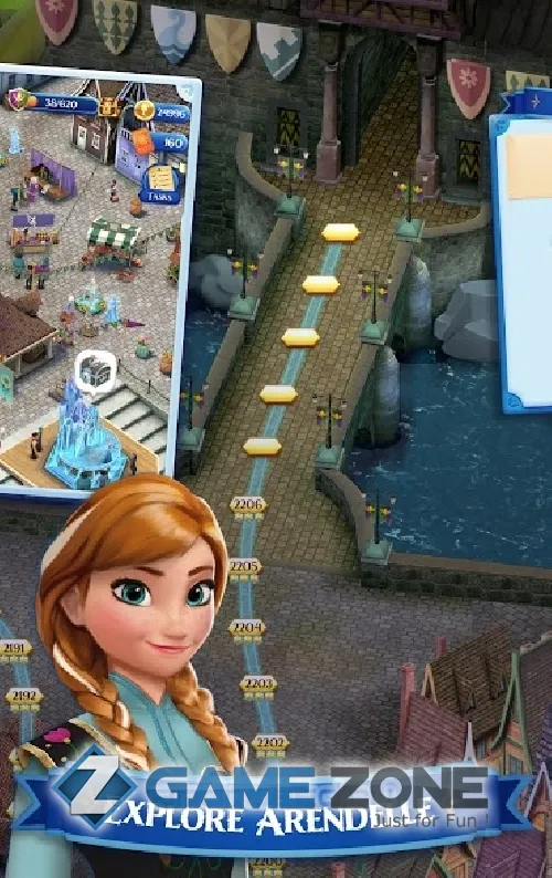 صورة من لعبة Frozen Free Fall [Mod Lives]