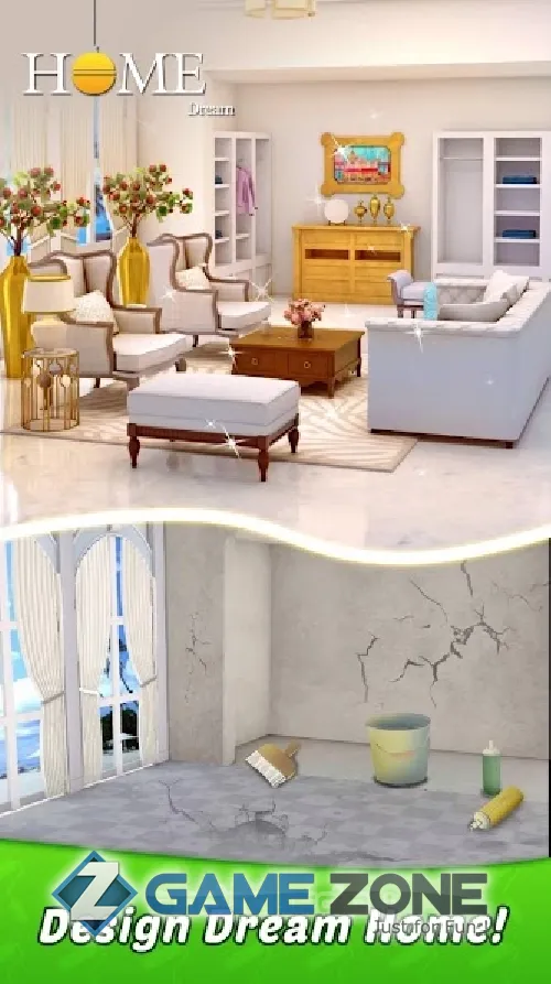 صورة من لعبة Home Dream: Word Puzzles & Dream Home Design Games