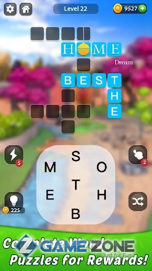 صورة من لعبة Home Dream: Word Puzzles & Dream Home Design Games