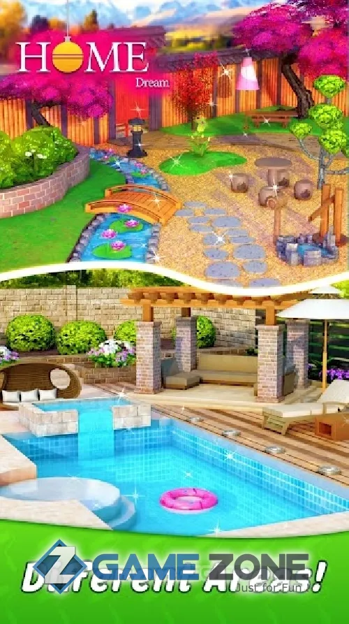 صورة من لعبة Home Dream: Word Puzzles & Dream Home Design Games