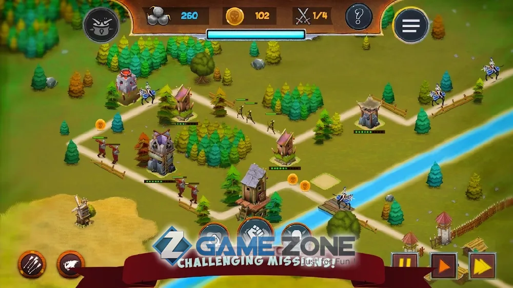 صورة من لعبة Hooman Invaders Tower Defense