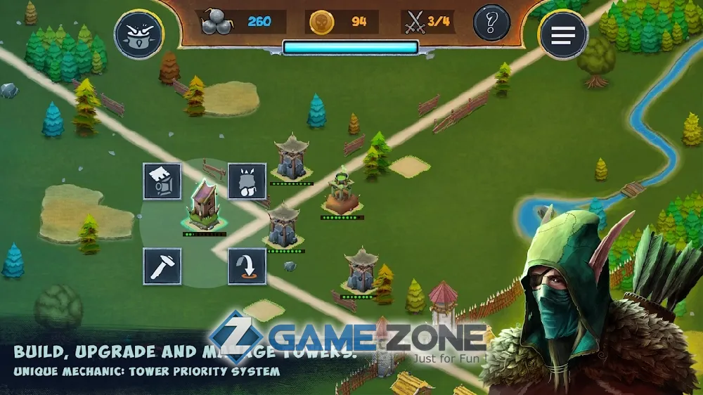 صورة من لعبة Hooman Invaders Tower Defense