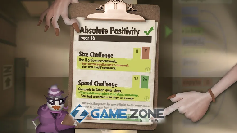 صورة من لعبة Human Resource Machine