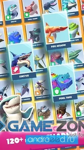 صورة من لعبة Hungry Shark Heroes