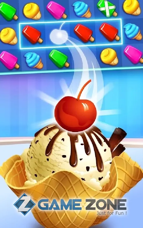 صورة من لعبة Ice Cream Paradise - Match 3 [Много денег]