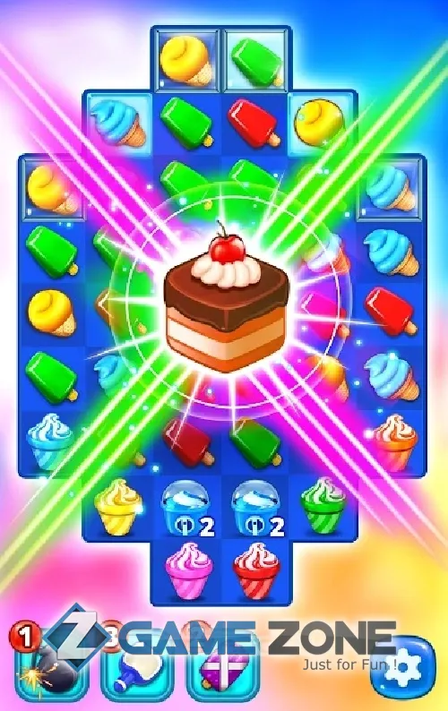صورة من لعبة Ice Cream Paradise - Match 3 [Много денег]