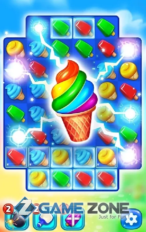 صورة من لعبة Ice Cream Paradise - Match 3 [Много денег]
