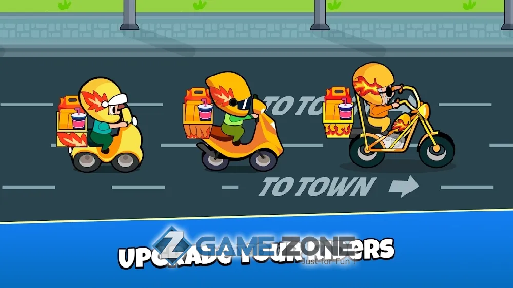 صورة من لعبة Idle Delivery Tycoon Merge Restaurant Simulator [Mod Money/Free Shopping/Adfree]
