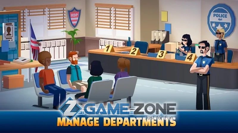 صورة من لعبة Idle Police Tycoon  Cops Game [Mod Money]