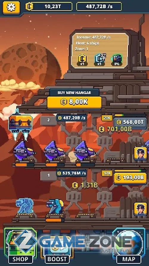 صورة من لعبة Idle Space Tycoon - Incremental Cash Game [Бесплатные покупки]