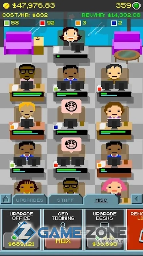 صورة من لعبة Idle Startup Inc