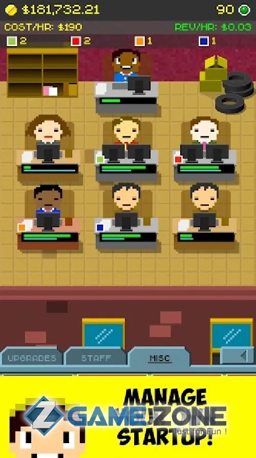 صورة من لعبة Idle Startup Inc