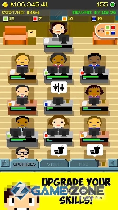 صورة من لعبة Idle Startup Inc