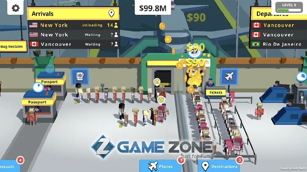 صورة من لعبة Idle Tap Airport [Бесплатные покупки]