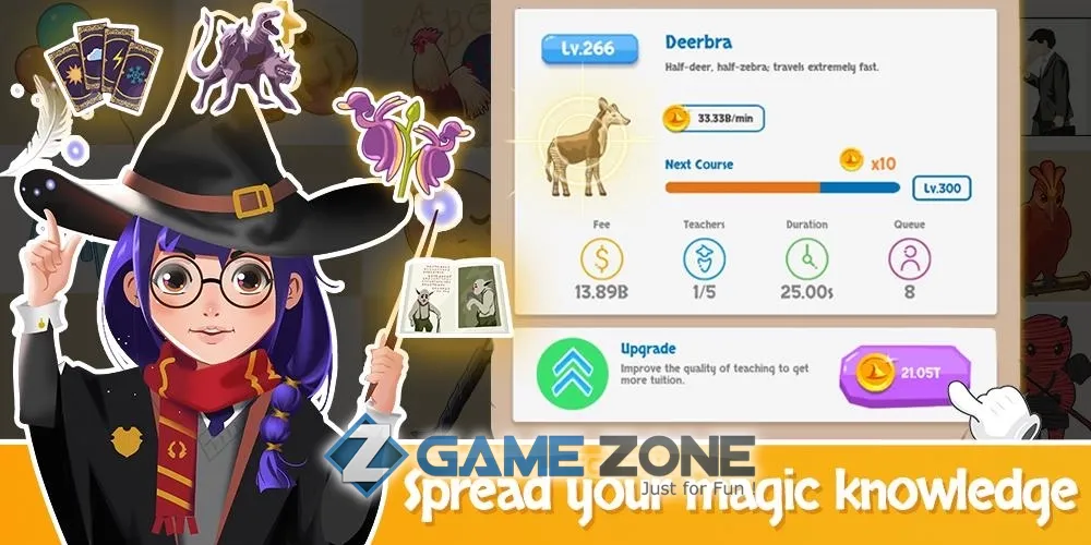 صورة من لعبة Idle Wizard School - Ассамблея Волшебников