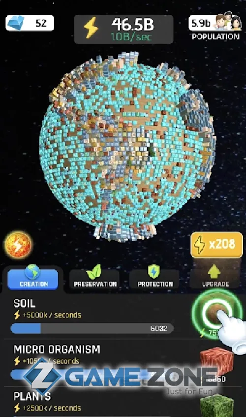 صورة من لعبة Idle World [Mod Money]