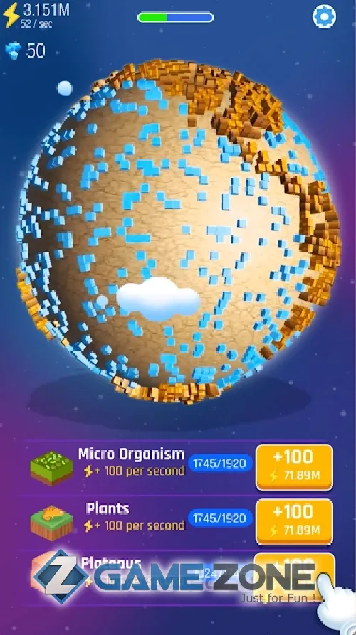 صورة من لعبة Idle World [Mod Money]