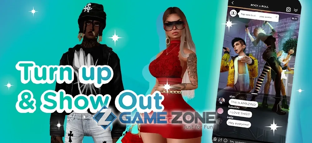 صورة من لعبة IMVU 3D Avatar Virtual World & Social Game