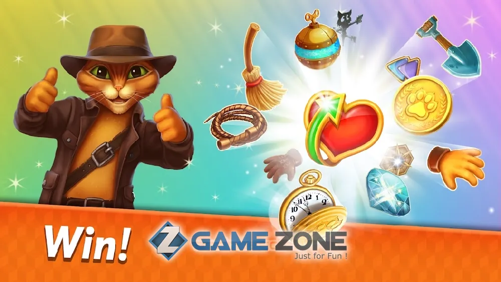 صورة من لعبة Indy Cat 2 Match 3 free game jigsaw puzzles [Free Shopping]