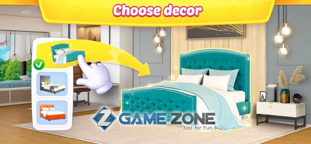 صورة من لعبة Interior Story: designing game
