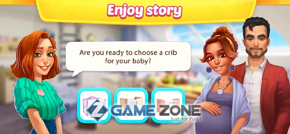 صورة من لعبة Interior Story: designing game