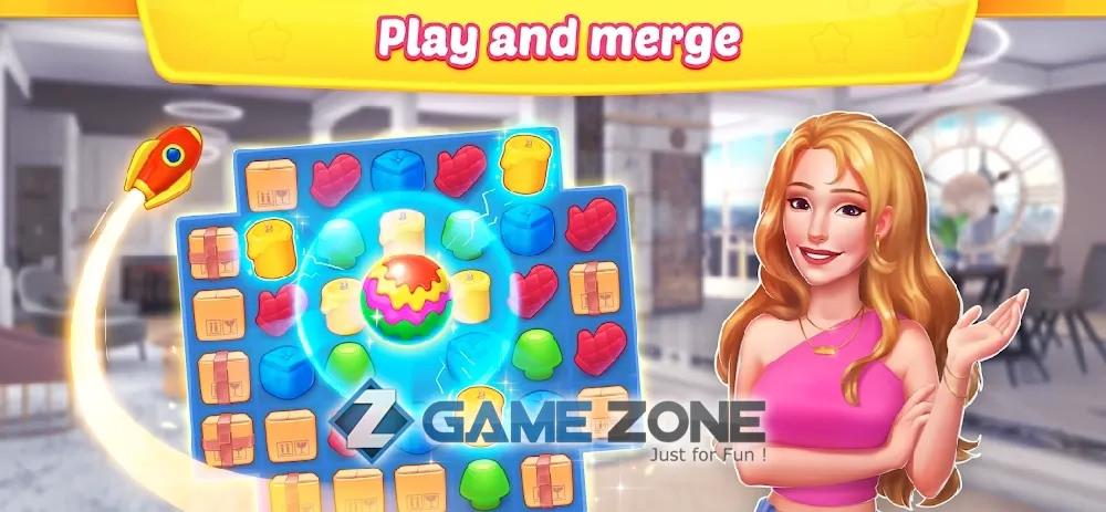 صورة من لعبة Interior Story: designing game