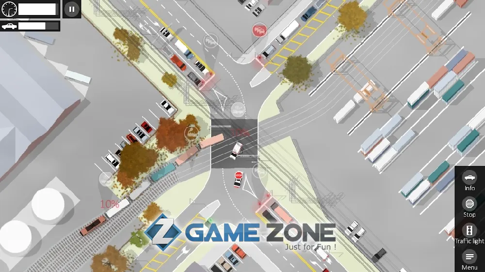 صورة من لعبة Intersection Controller