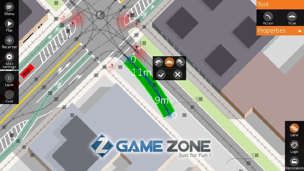 صورة من لعبة Intersection Controller