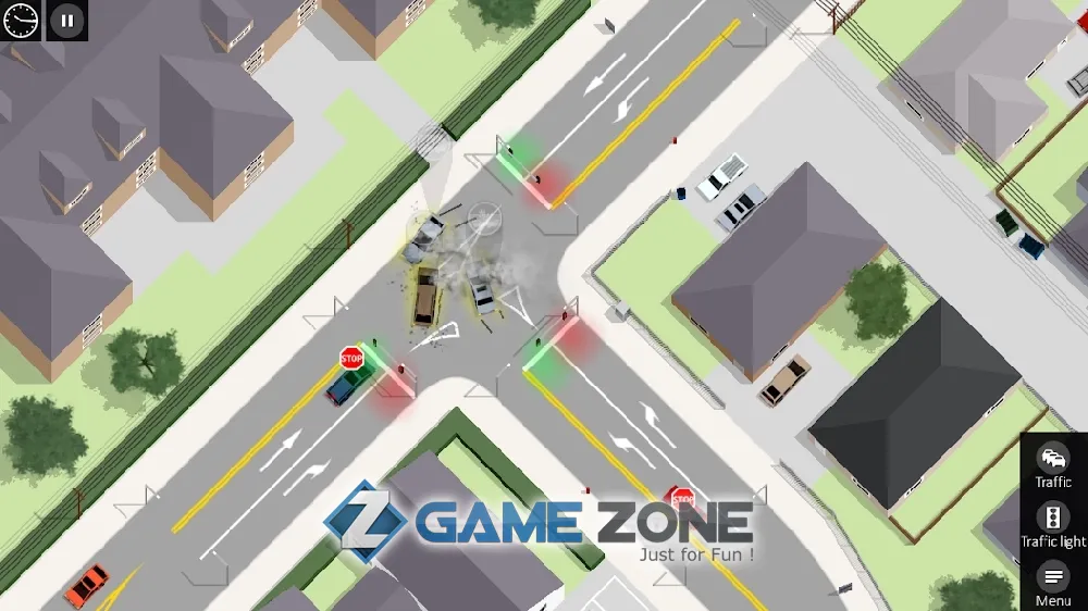 صورة من لعبة Intersection Controller